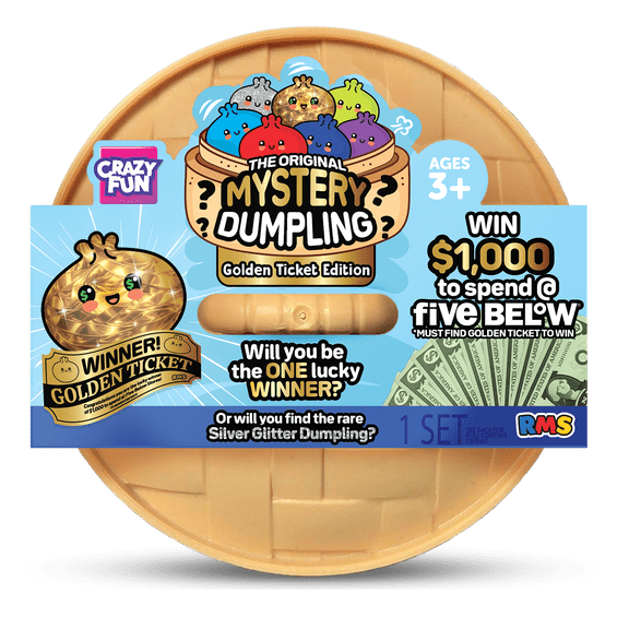 Crazy Fun RMS Golden Ticket Edition Mystery Stress Ball Party Gifts