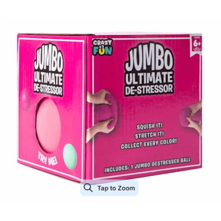 Crazy Fun RMS Jumbo PINK stress squeeze ball, 1pc