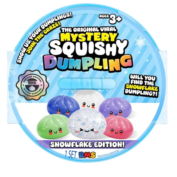 Crazy Fun RMS Mystery Dumpling Snowflake Edition Stress Relief, 1 pc