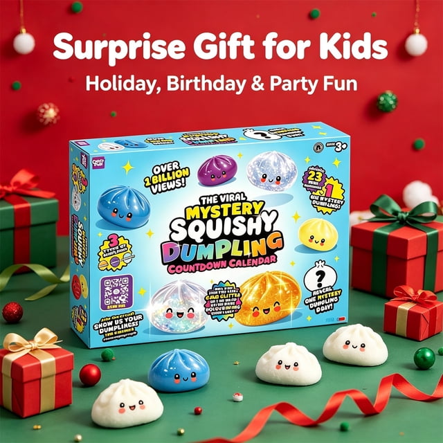 Crazy Fun RMS Mystery Dumpling Squishy Advent Calendar 2026, Christmas ...