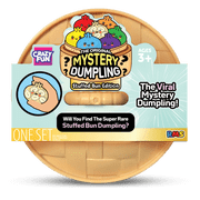 Crazy Fun RMS Mystery Stuffed Bun Dumpling ,Collectible Novelty Flavor Blind Bun Squishies with Steamer Box