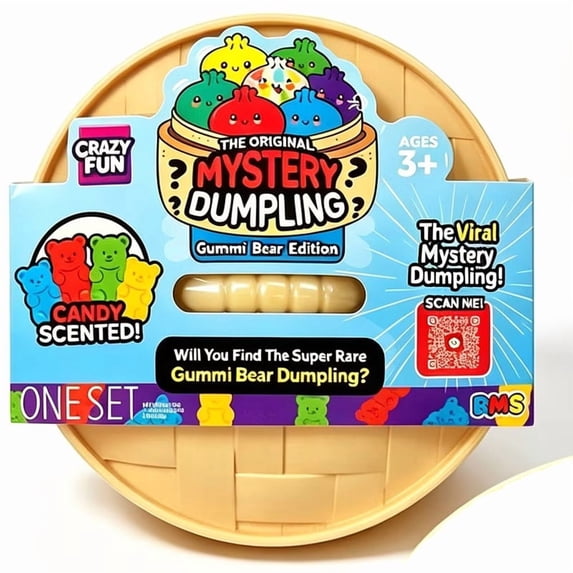 Crazy Fun RMS Squishy - 10 cm Ultra-Soft Slow Rising Jumbo Squishy Sweet Scented Dumpling, Stress Relief Toy for Adults, Focus & Relaxation