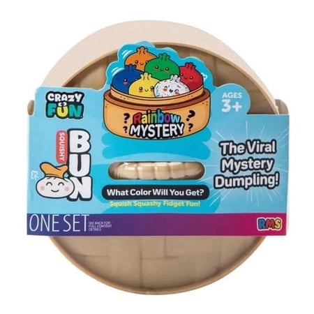 Crazy Fun Rainbow Mystery Squishy Bun Dumpling (1 Random Color)