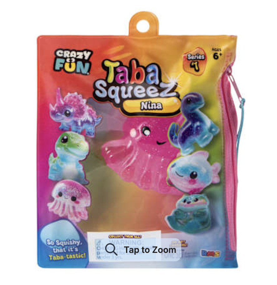 Crazy Fun Series 1  Taba Squeez Nina the Octopus Squishy Sensory Squeeze figure
