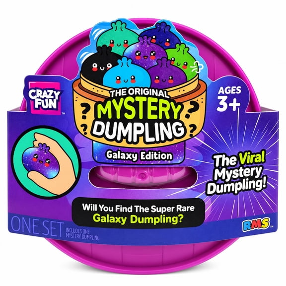 Crazy Fun The Original Mystery Dumpling Galaxy Edition Squishy Toy 1 Mystery Blind Pack, Ages 3+
