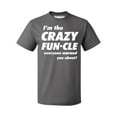 thumbnail image 1 of Crazy Funcle Everyone Warned You About Funny Family Uncle Men's T-shirt, M, Charcoal, 1 of 2