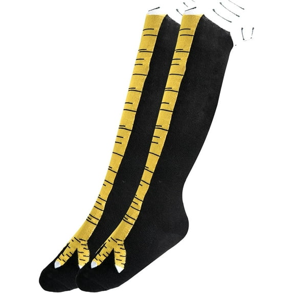 Crazy Funny Chicken Feet Socks for Women Men, 3D Novelty Gag Gift Stocking Stuffers, White Elephant Gifts for Adults