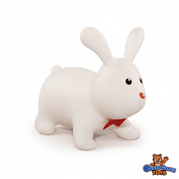 Crazy Games Toys Bunny Hopper Inflatable Ride-On Toy for Kids with Hand Pump