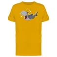 thumbnail image 1 of Crazy Hammerhead Shark Cartoon Tee Men's -Image by Shutterstock, 1 of 1