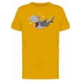 thumbnail image 1 of Crazy Hammerhead Shark Cartoon Tee Men's -Image by Shutterstock, 1 of 1