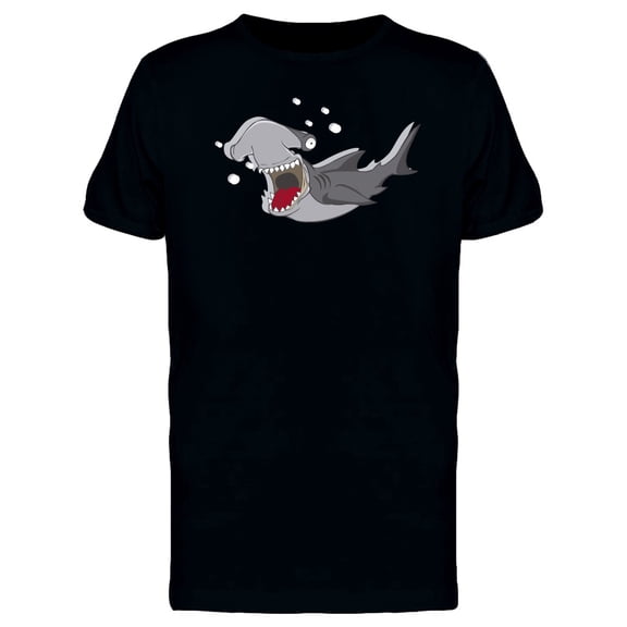 Crazy Hammerhead Shark Cartoon Tee Men's -Image by Shutterstock