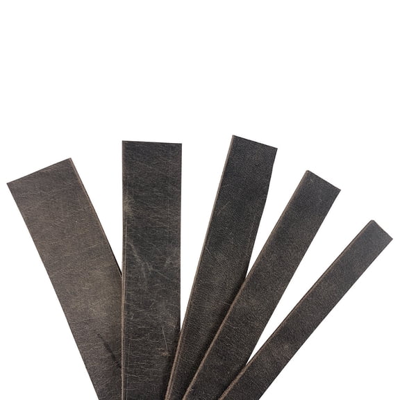 Crazy Horse Buffalo Leather Strips 8/9 ounce 2-1/2" (64 mm)