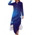 thumbnail image 1 of Crazy Horse Circle Long Sleeved Shirt Dress Women's summer suit Clothing african dresses for woman dress for women summer, 1 of 7