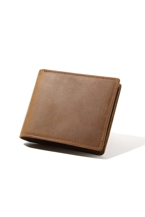 Crazy Horse Leather Men's Wallet Retro First Layer Cowhide Men's Card Holder