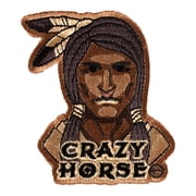 Crazy Horse Portrait Tan & Brown Patch, South Dakota Patches