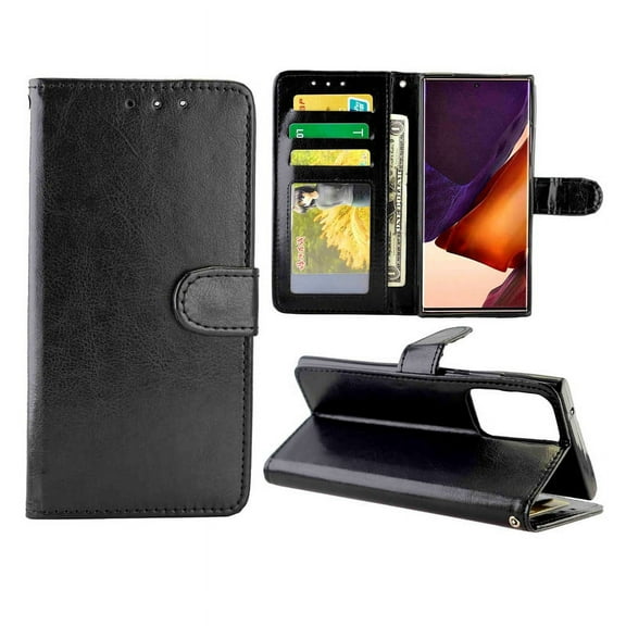 Crazy Horse Texture Leather Horizontal Flip Protective Case with Holder & Card Slots & Wallet &