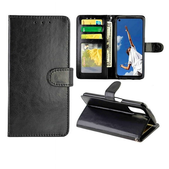 Crazy Horse Texture Leather Horizontal Flip Protective Case with Holder & Card Slots & Wallet &