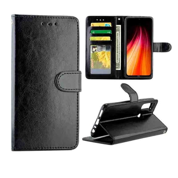 Crazy Horse Texture Leather Horizontal Flip Protective Case with Holder & Card Slots & Wallet &