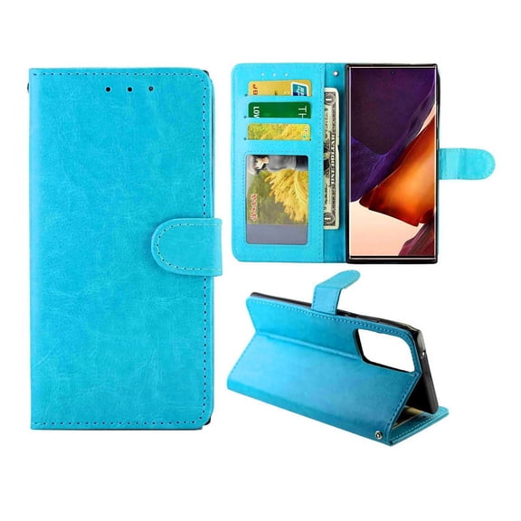 Crazy Horse Texture Leather Horizontal Flip Protective Case with Holder & Card Slots & Wallet &