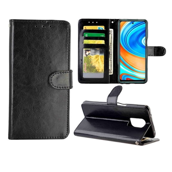 Crazy Horse Texture Leather Horizontal Flip Protective Case with Holder & Card Slots & Wallet &
