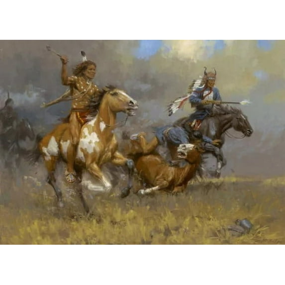Crazy Horse at Little Big Horn by Andy Thomas - Canvas Giclee Limited Edition Artist Proof 15 30x40 - Unique Collectible - 1 Unit per pack