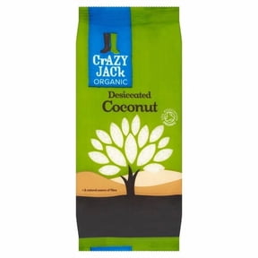 Crazy Jack Organic Desiccated Coconut 200g, British Import (Pack of 2)