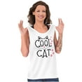 thumbnail image 1 of Crazy Lady Cool Cat Kitten Adorable Tank Top Tee Shirt Women Brisco Brands S, 1 of 5