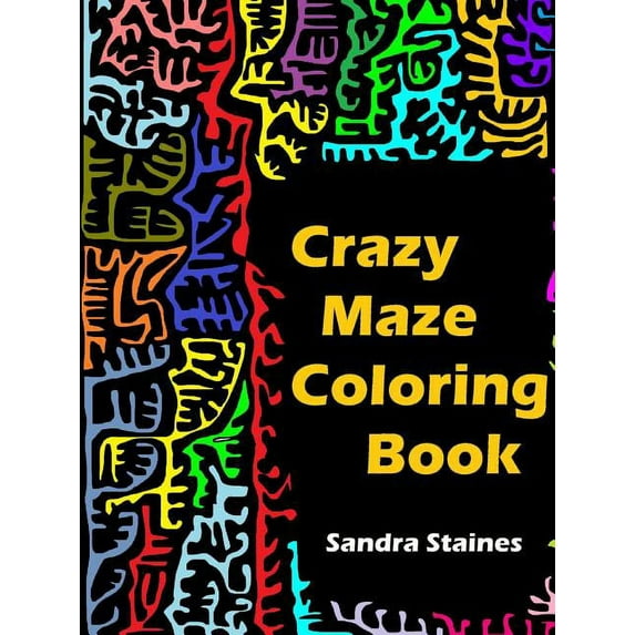 Crazy Maze Coloring Book (Paperback)