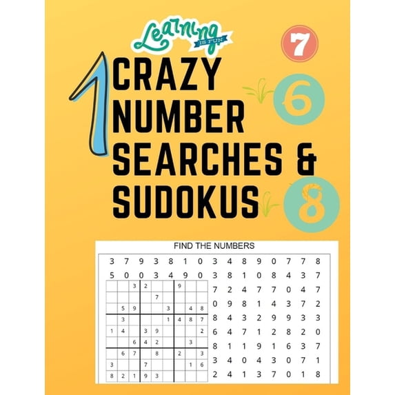 Crazy Number Searches & Sudokus: Have fun with Number Searches & Sudokus, (Paperback)