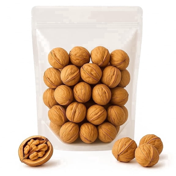Crazy Nuts | California Grown Whole Walnuts In Shell, 25lb | Raw Walnuts Whole Bulk, Nuts in Shells for Squirrels