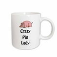 thumbnail image 1 of 3drose, Crazy Pig Lady, 11oz Mug, 1 of 6