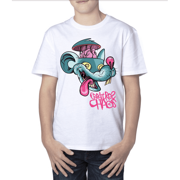 Crazy Rat tee - WHITE