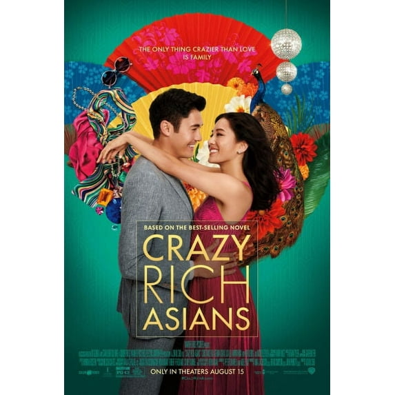 Crazy Rich Asians Movie Poster 12in x 16in Metal Print 12x16 Multi-Color Square Adults Z Posters