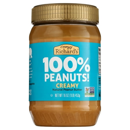 Crazy Richard's All-Natural Creamy Peanut Butter, 16 oz