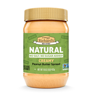 Crazy Richard's natural creamy smooth no-stir peanut butter; 16oz