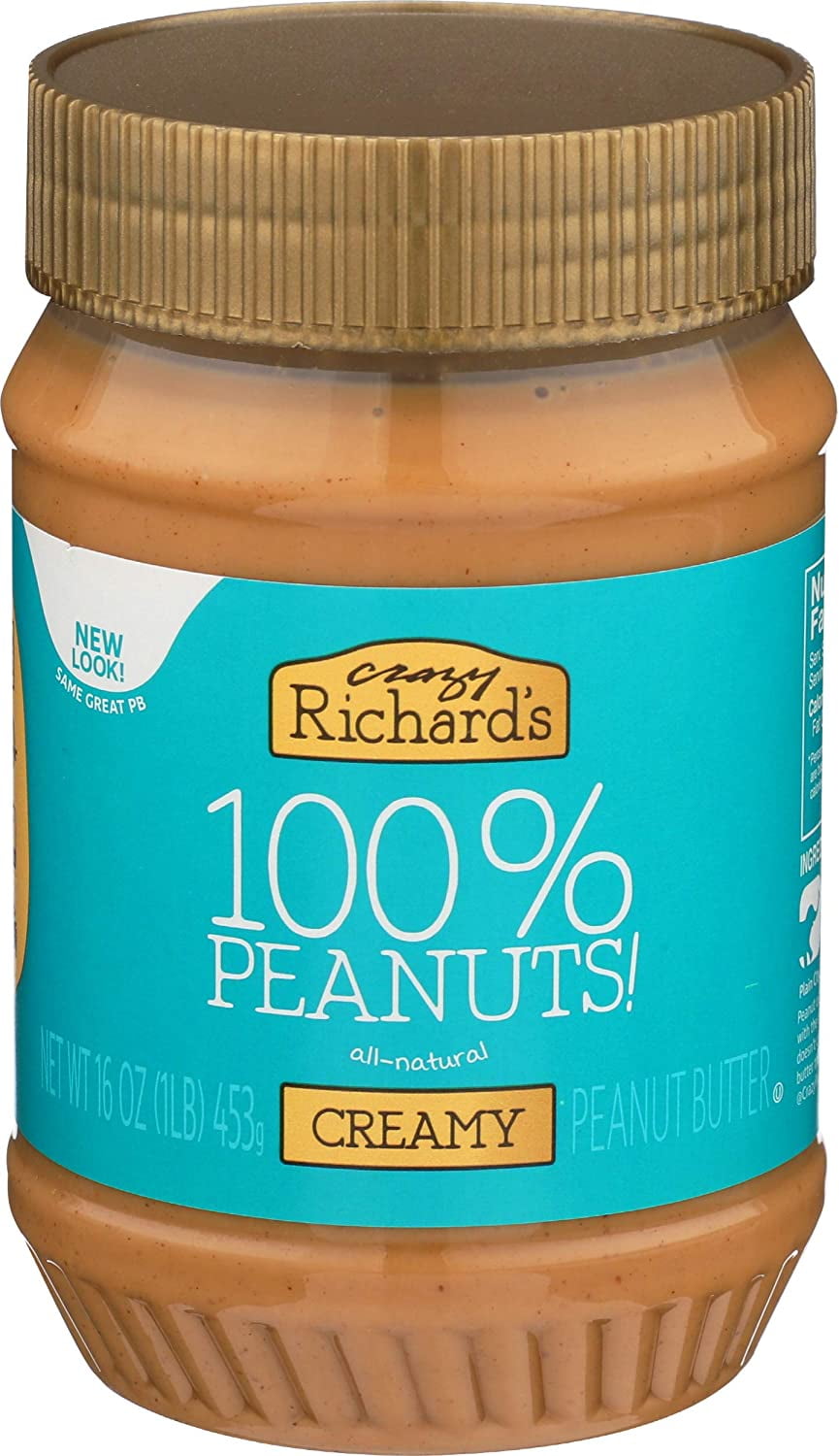 Crazy Richard's Peanut Butter Creamy 16 oz Pack of 3