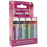 Crazy Rumors Festive Mix - Four Plant Based Lip Balms