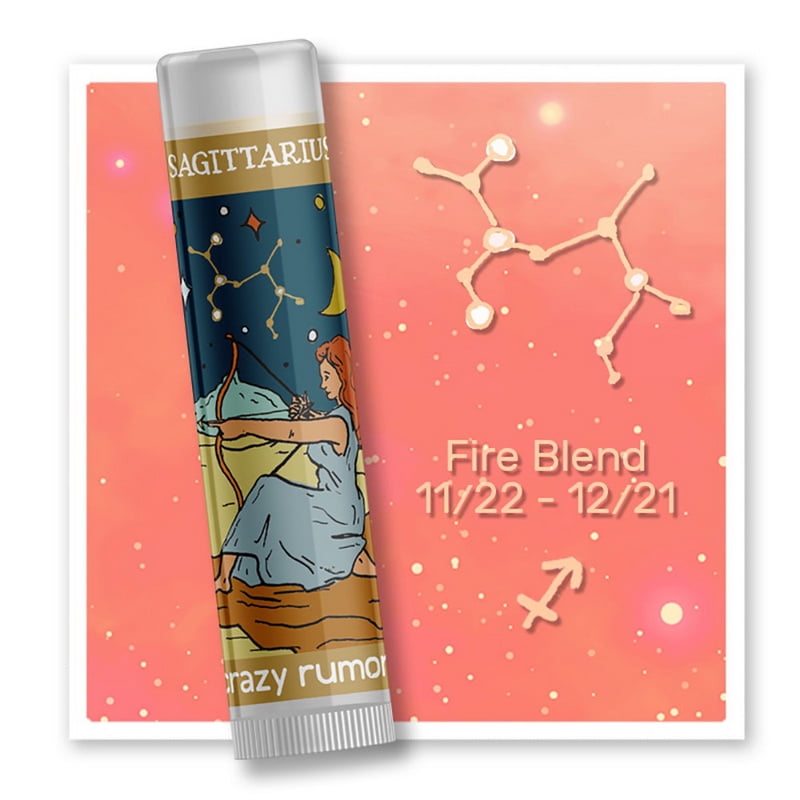 Crazy Rumors Sagittarius Fire Blend Lip Balm .15 oz