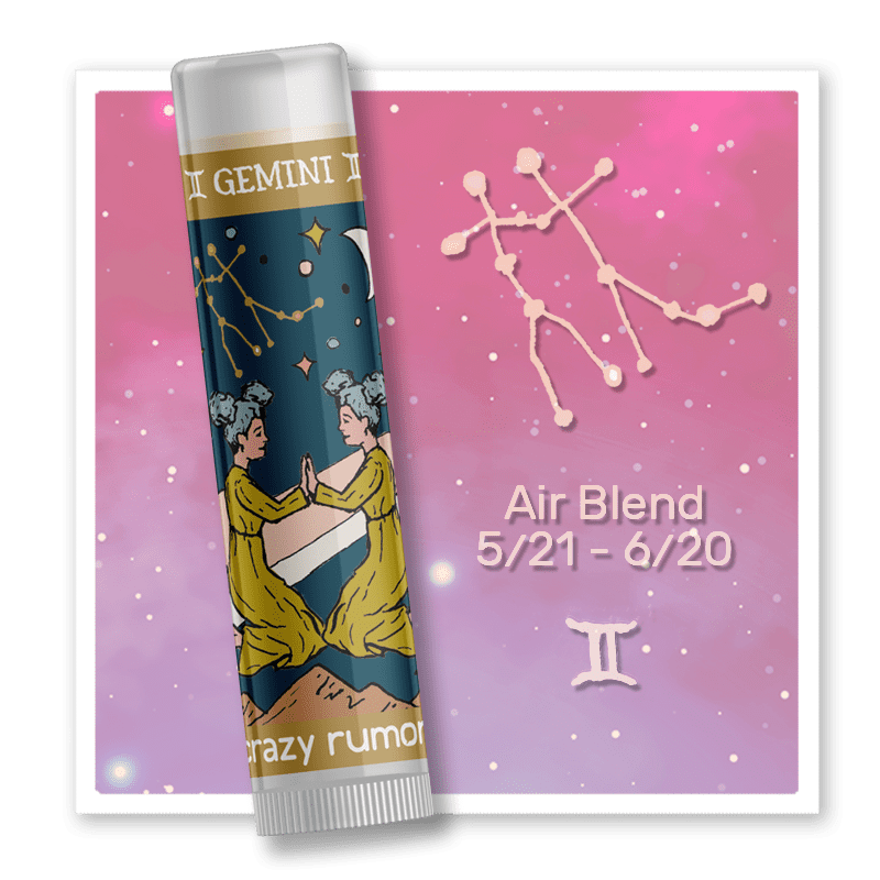 Crazy Rumors Zodiac Gemini - Air Blend Lip Balm