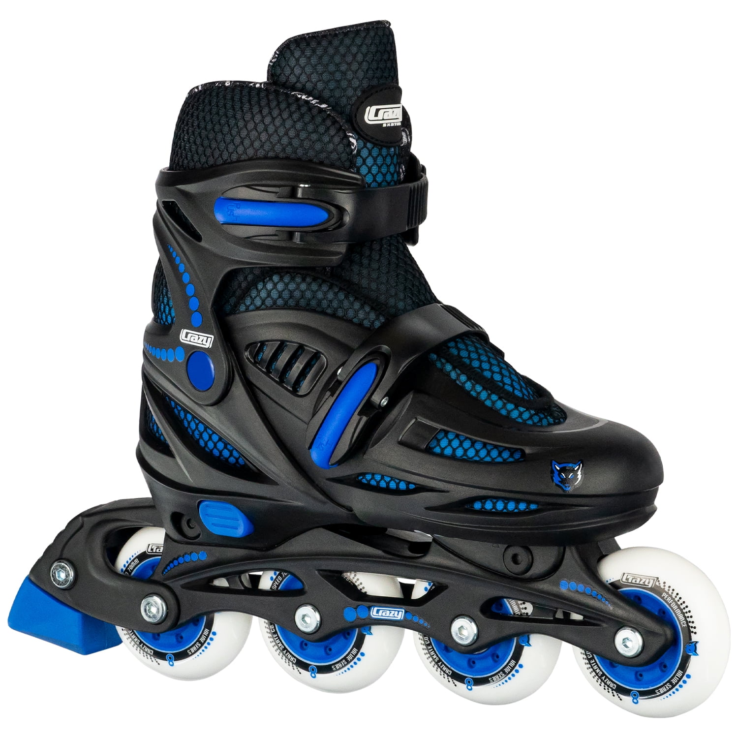 Crazy Skates Adjustable Inline Skates for Girls and Boys Adjust to fit 4 Sizes Model 148