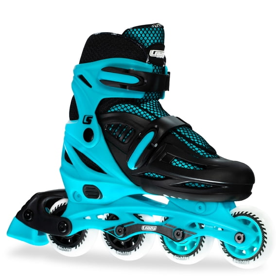 Crazy Skates Adjustable Inline Skates for Girls and Boys - Adjust to fit 4 Sizes