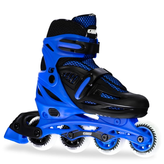 Crazy Skates Adjustable Inline Skates for Girls and Boys - Adjust to fit 4 Sizes
