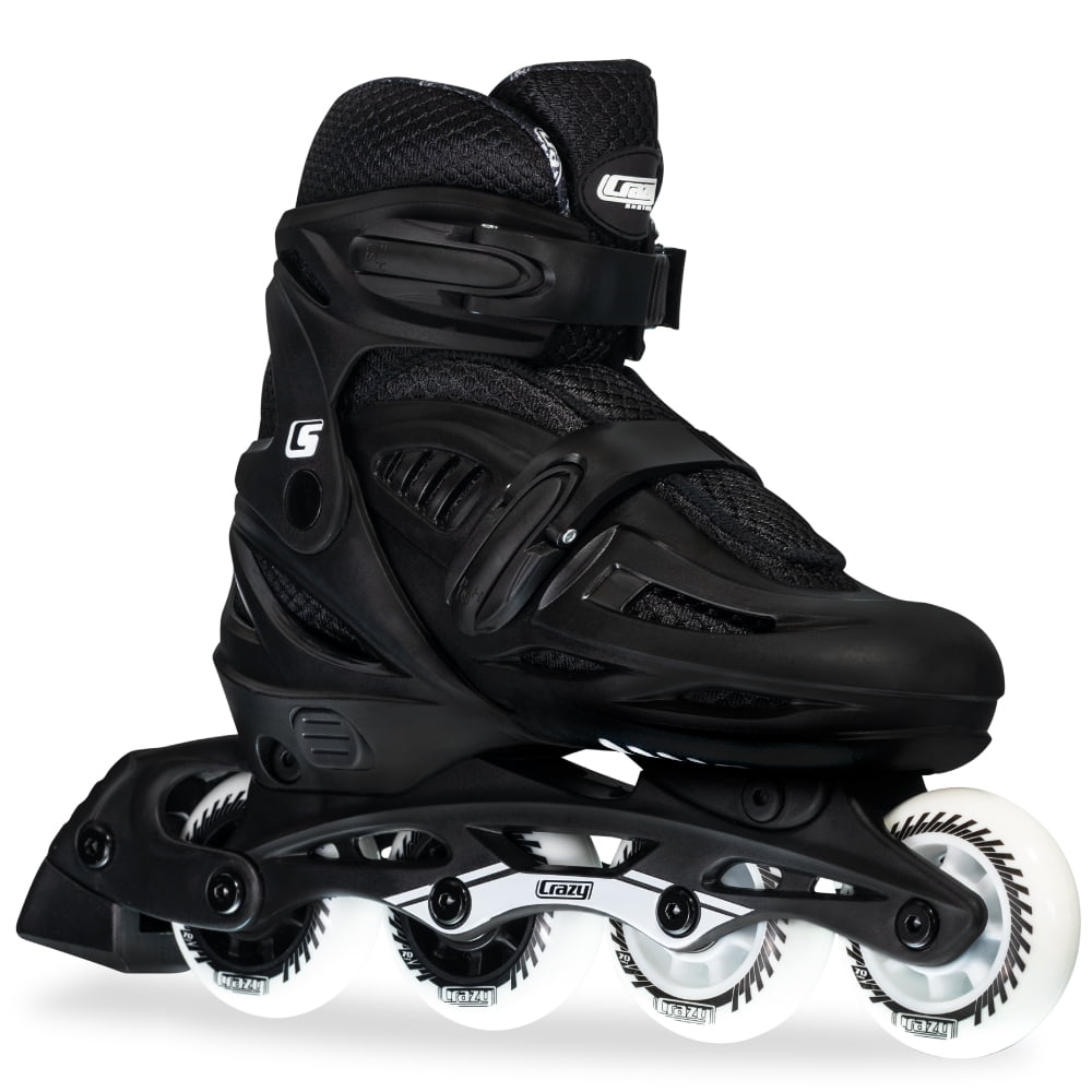 Crazy Skates Adjustable Inline Skates for Girls and Boys - Adjust to fit 4 Sizes