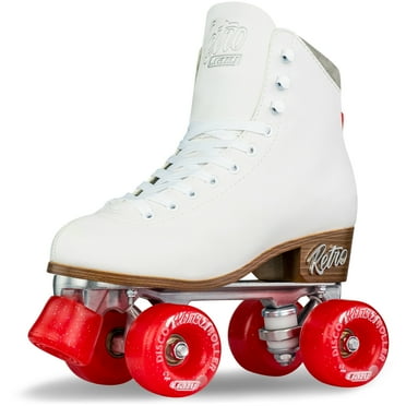 Crazy Skates Adjustable Retro Roller Skates for Women, Quad Skates