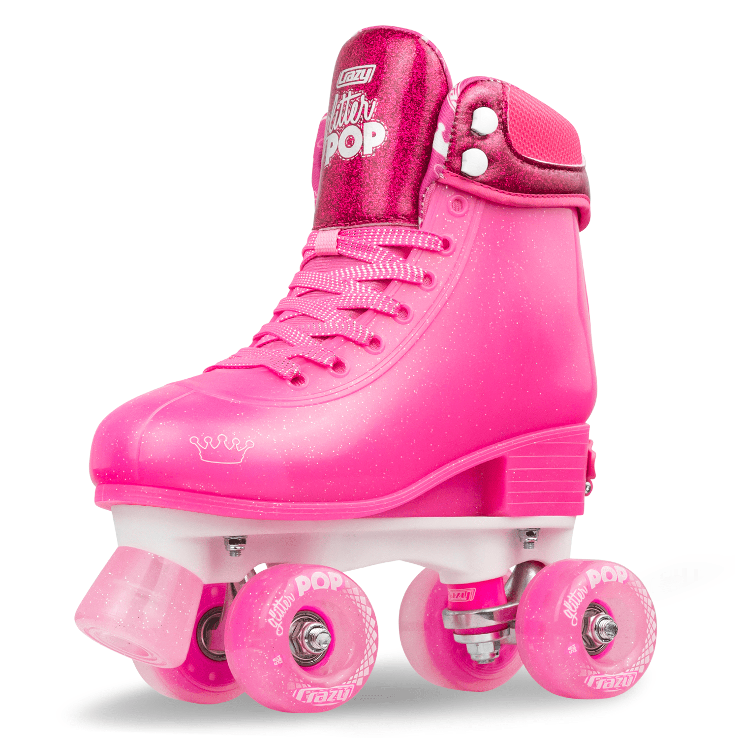 Crazy Skates Adjustable Roller Skates for Girls and Boys Glitter Pop