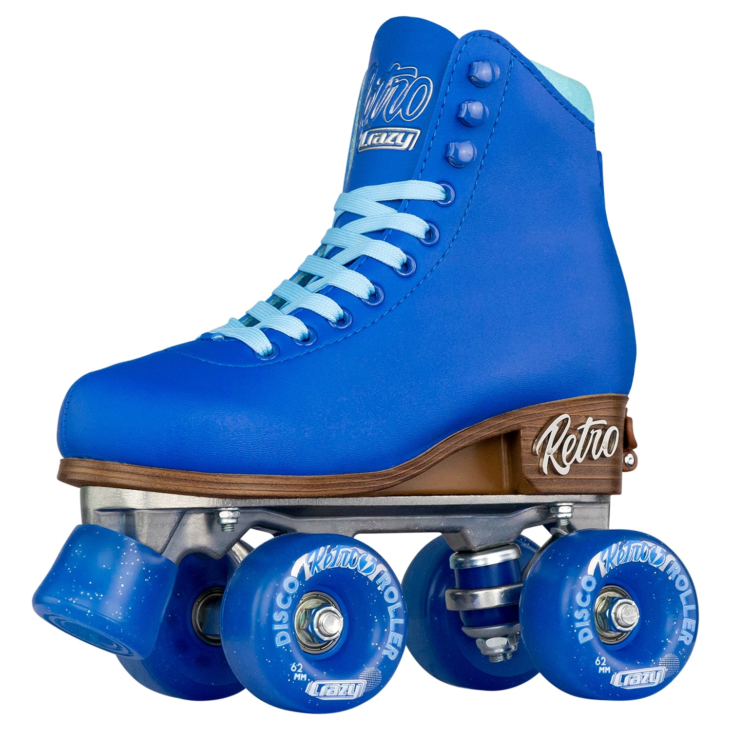 Crazy Skates Retro Roller Skates Adjustable or Fixed Sizes Classic Quad Skates for Women and