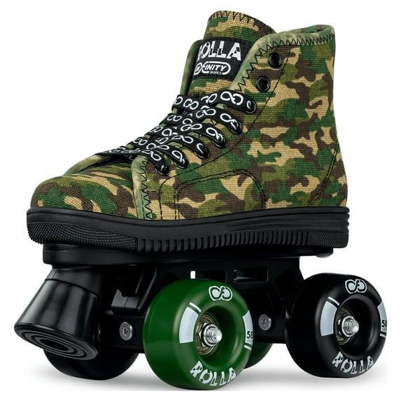 Crazy Skates Rolla Roller Skates for Boys and Girls - Sneaker-Style Kids Quad Skates - Available in 4 colors