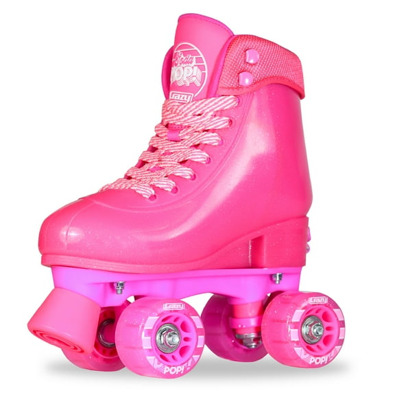 Crazy Skates Soda Pop Adjustable Kids Quad Roller Skates with PU Wheels