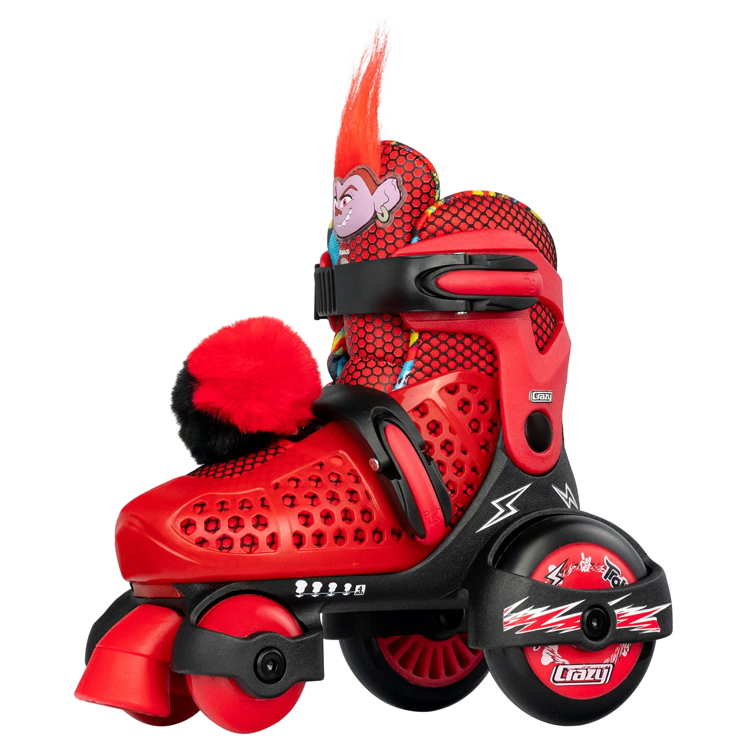 Crazy Skates Trolls Klip Klop Size Adjustable Roller Skates Featuring Poppy or Barb from