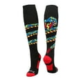 thumbnail image 1 of Crazy Snake Soccer Style OTC Socks (Black/Red, Small), 1 of 2